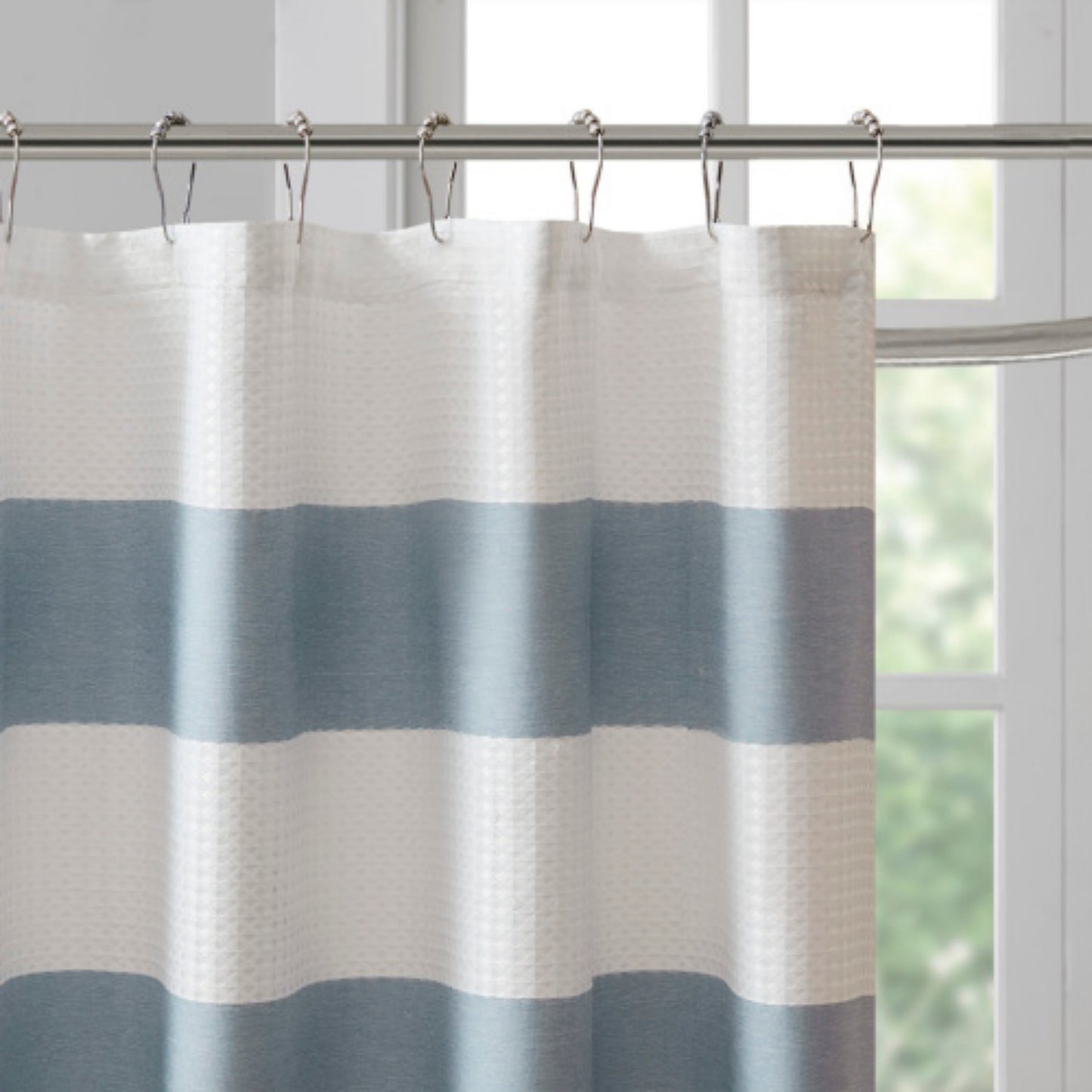 LunaLulinlk Shower Curtain with 3M Treatment Blue 72x72"