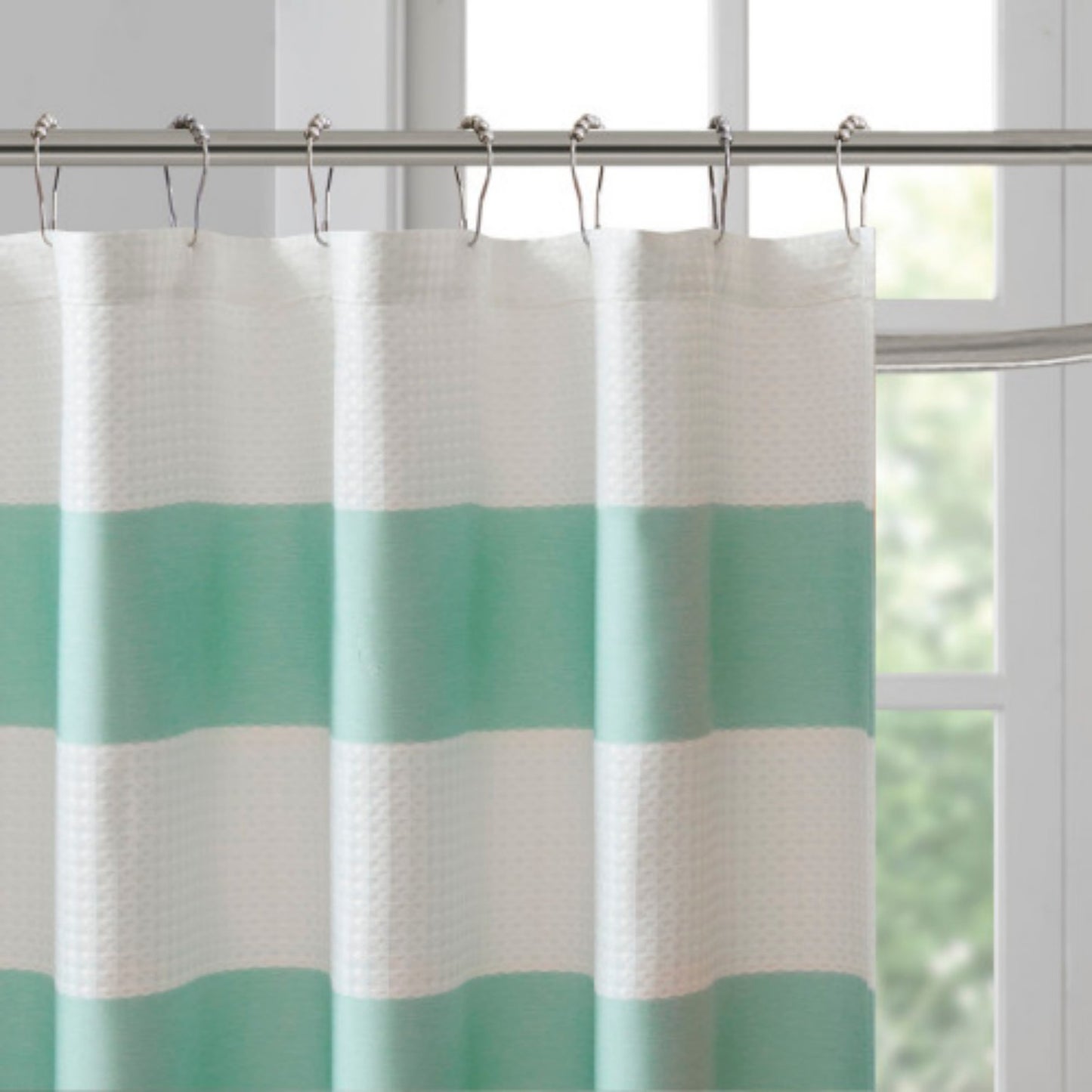 LunaLulinlk Shower Curtain with 3M Treatment Aqua 72x72"
