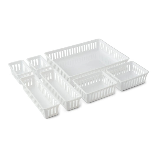 LunaLulinlk Set of 7 Drawer Storage Organizer Bins, 4 case