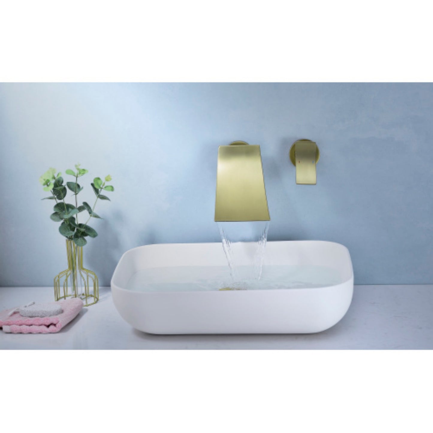 LunaLulinlk Wall Mount Widespread Bathroom Faucet