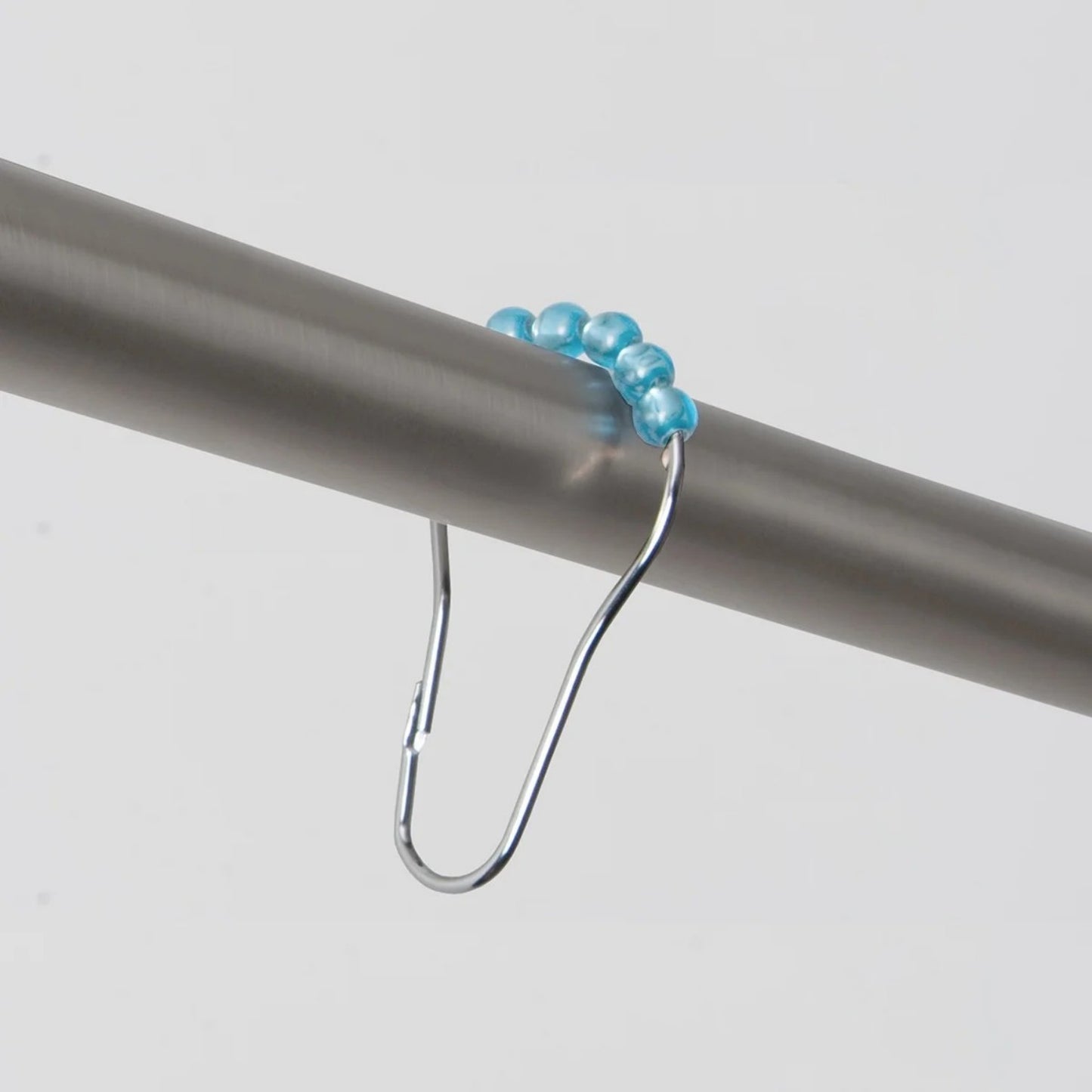 LunaLulinlk Waterproof 30% Recycled PEVA Watercolor Stripe Shower Curtain and Hooks
