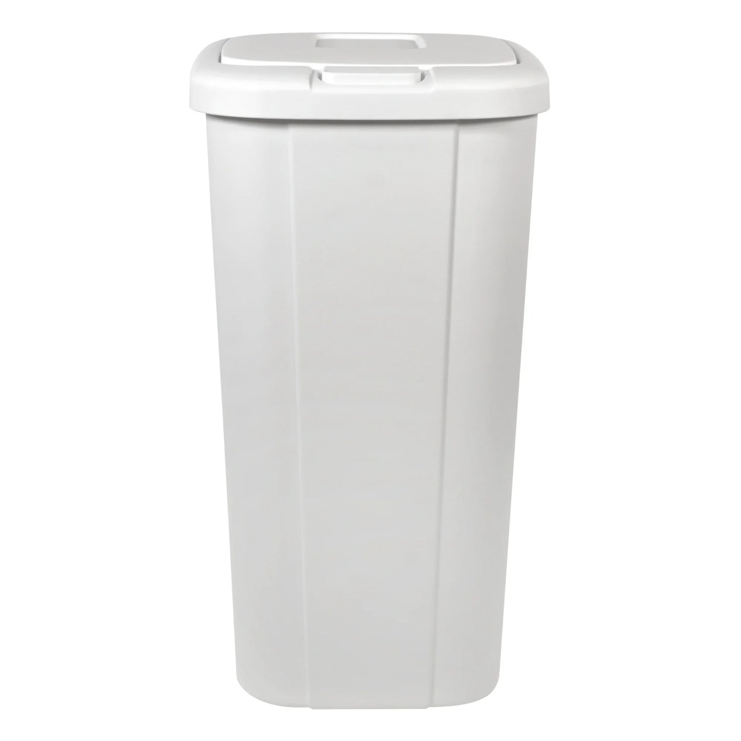 LunaLulinlk White 13.3 Gallon Touch Screen Kitchen Trash Can with Lid Plastic Trash Can