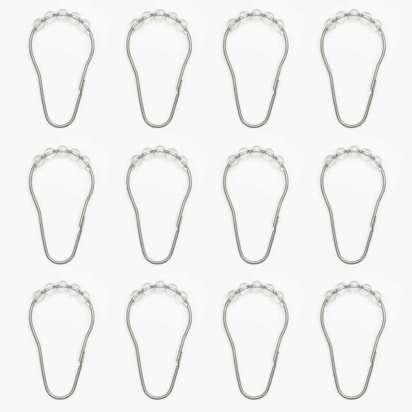 LunaLulinlk Waterproof recycled PEVA shower curtain with 12 hooks