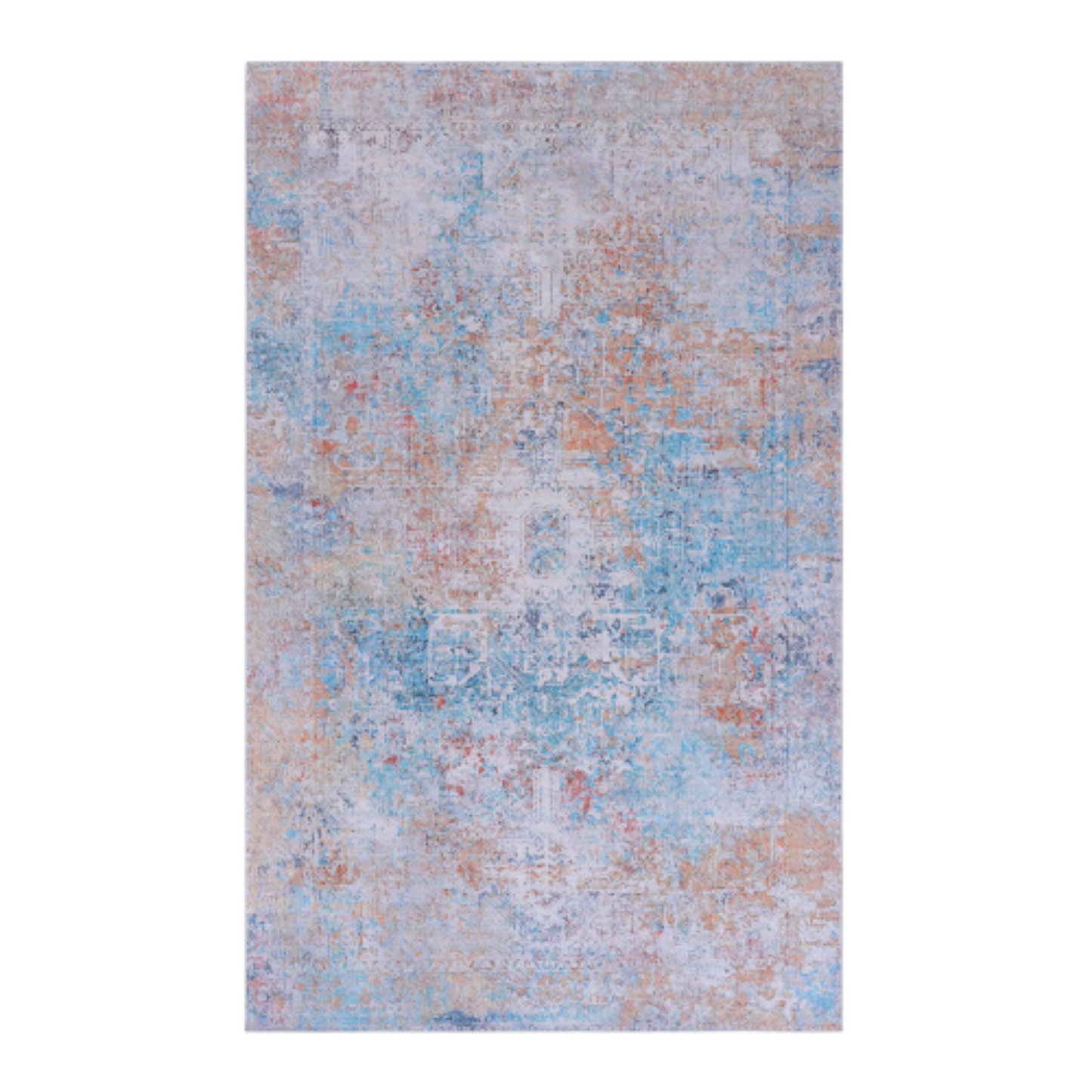 LunaLulinlk Yellow Washable Rug 5x8 Area Rug (Yellow, 5' x 8')