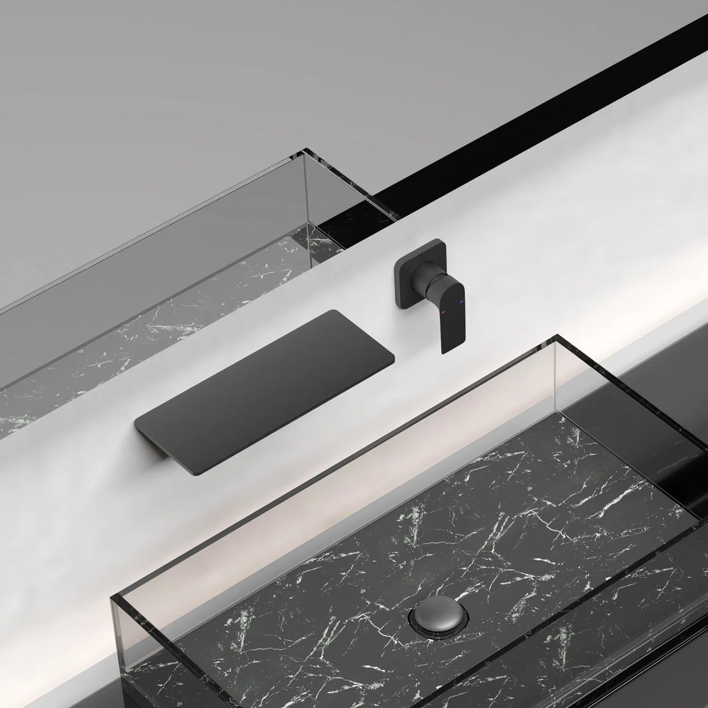 LunaLulinlk Waterfall Bathroom Sink Faucet