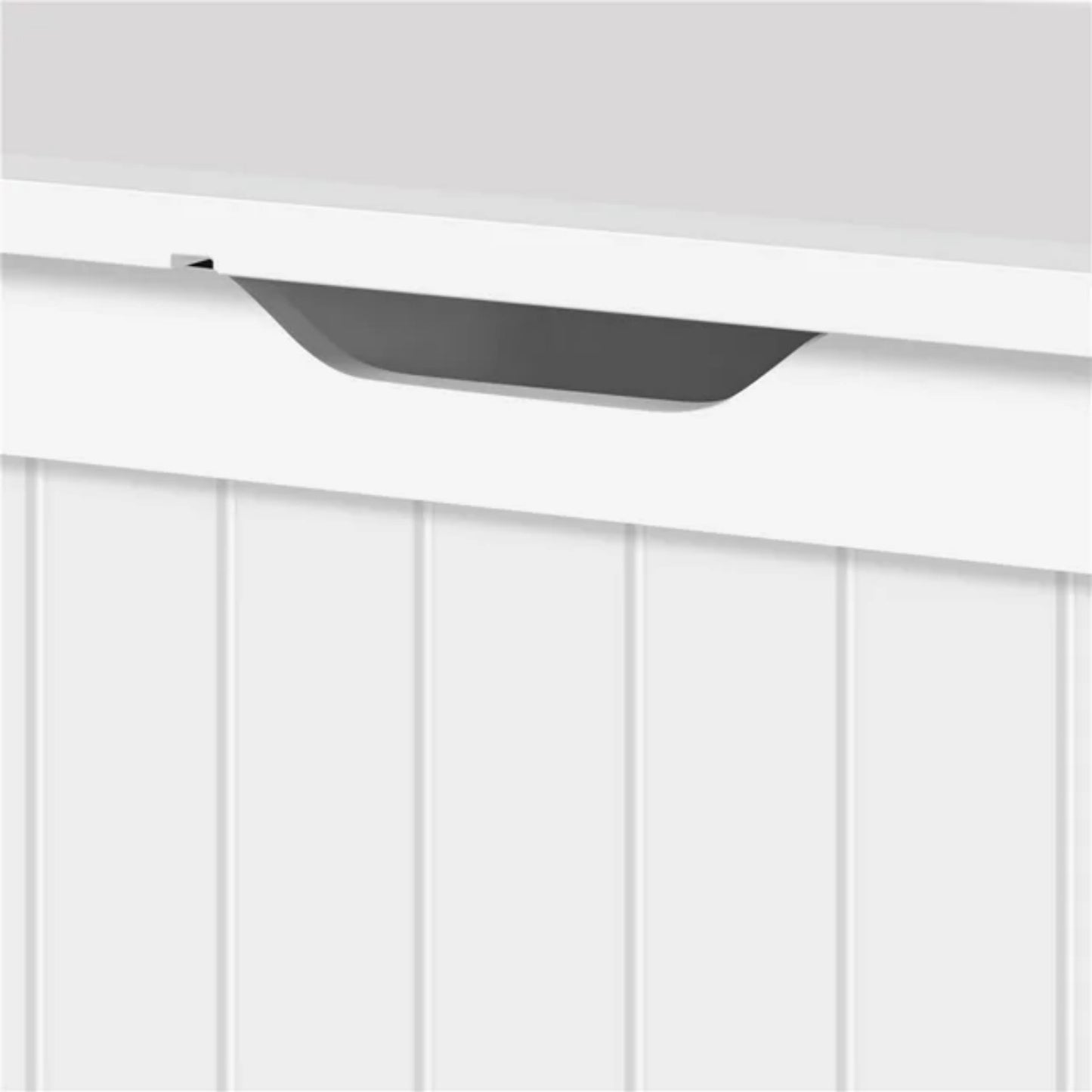 LunaLulinlk White Wooden cat litter box (with partition)
