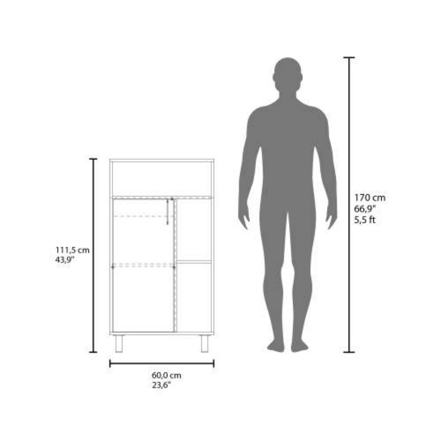 LunaLulinlk White Kitchen Open Storage Cabinets