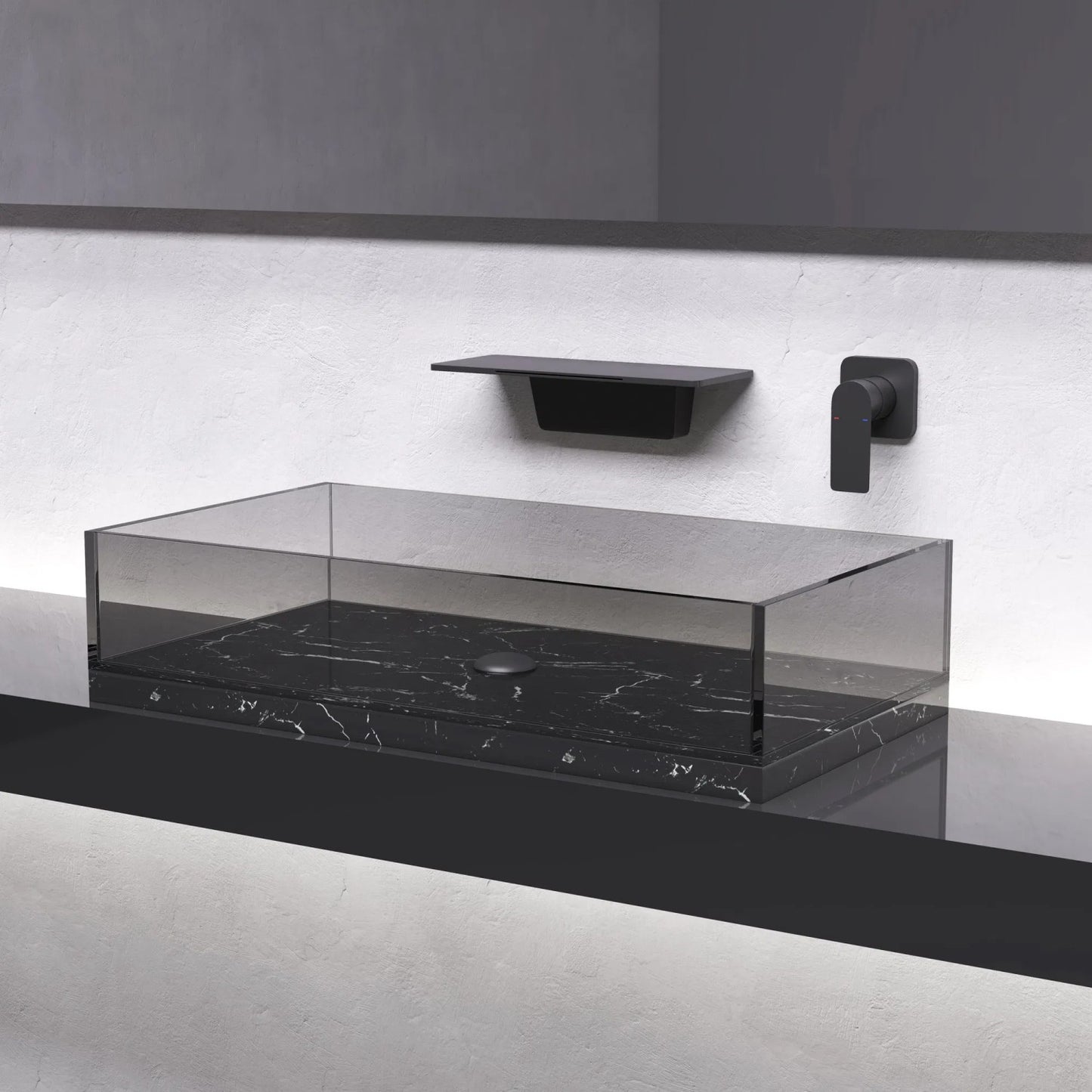 LunaLulinlk Waterfall Bathroom Sink Faucet