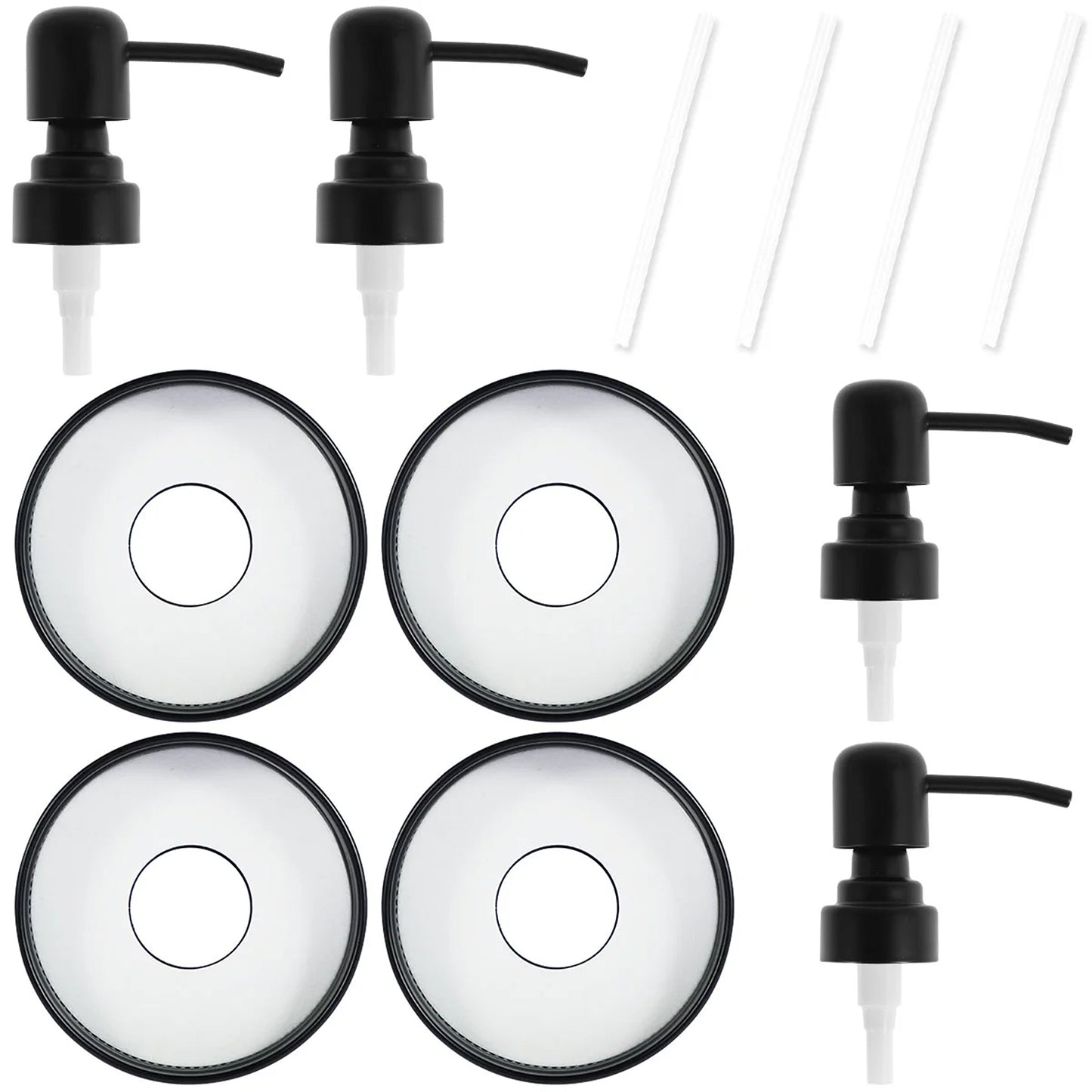 LunaLulinlk Soap Dispenser Cover with Pump Lotion Dispenser Cover Leak-proof and Rust-proof Hand Soap Pump Cover 4 Pack