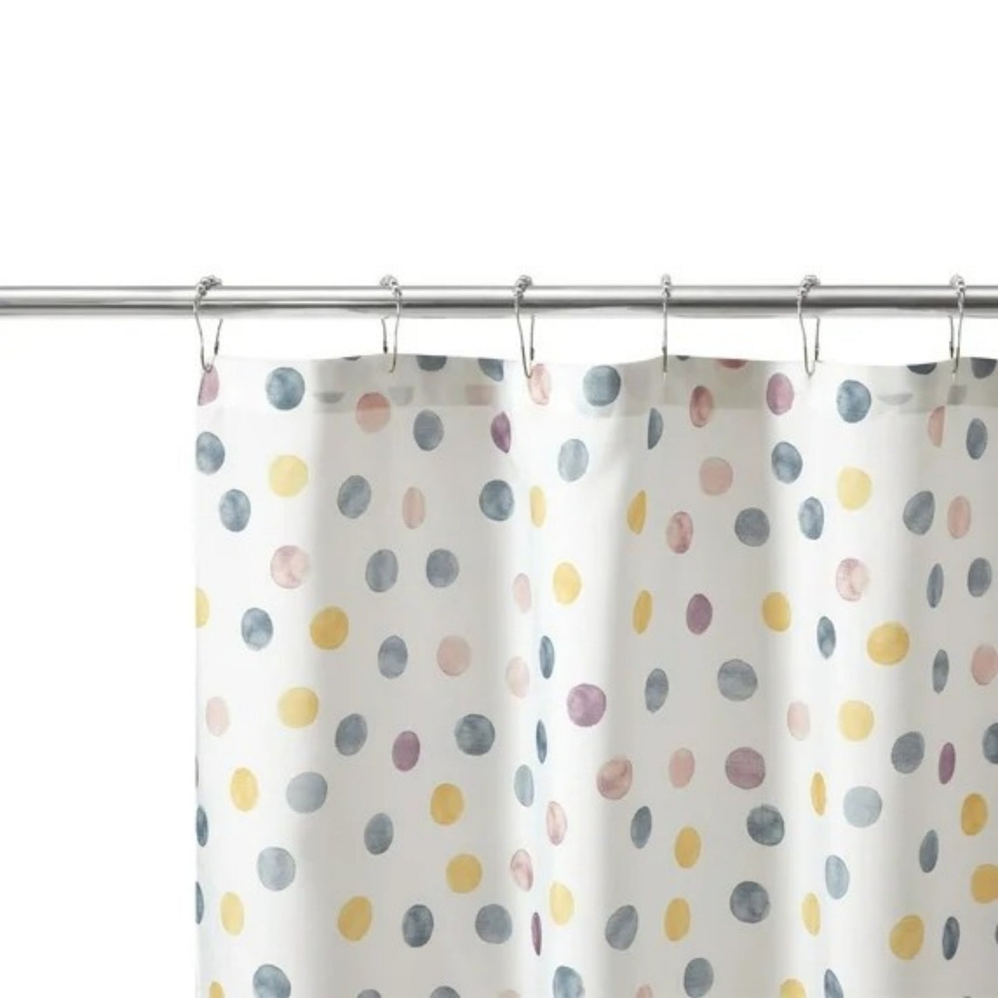 LunaLulinlk Watercolor Dots Shower Curtain, 72" X 72", Polyester