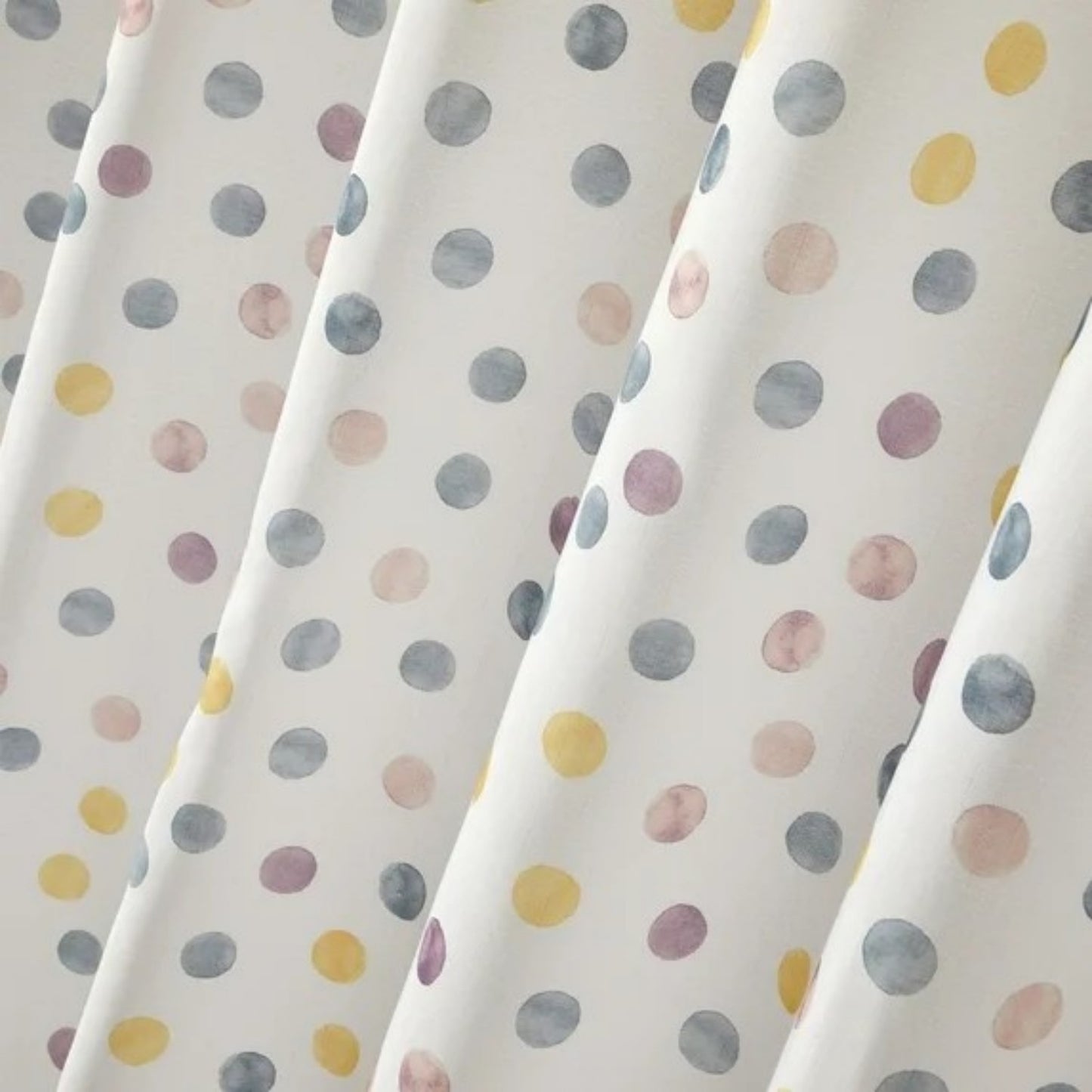 LunaLulinlk Watercolor Dots Shower Curtain, 72" X 72", Polyester