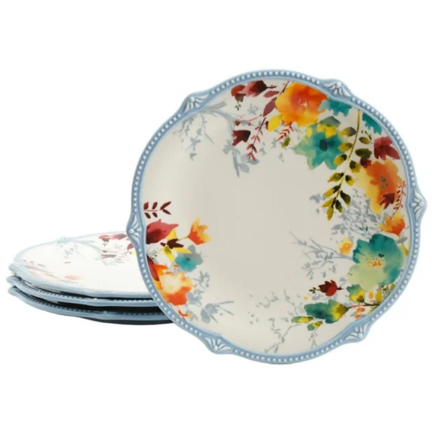 LunaLulinlk Willow 4-Piece Dinner Plate Set