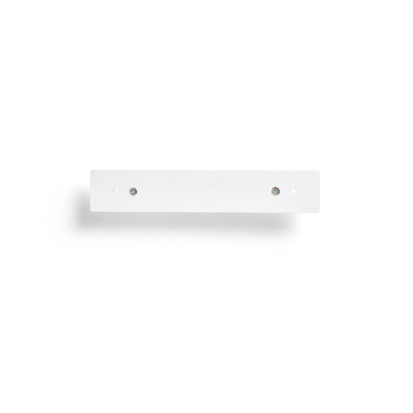 LunaLulinlk White 8.75 inch Key Rail with 4 Satin Nickel Hooks for Keys, Mail, Leashes, 2 lbs Capacity, 1 Pack
