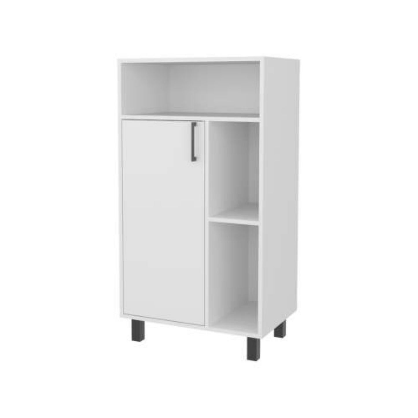 LunaLulinlk White Kitchen Open Storage Cabinets