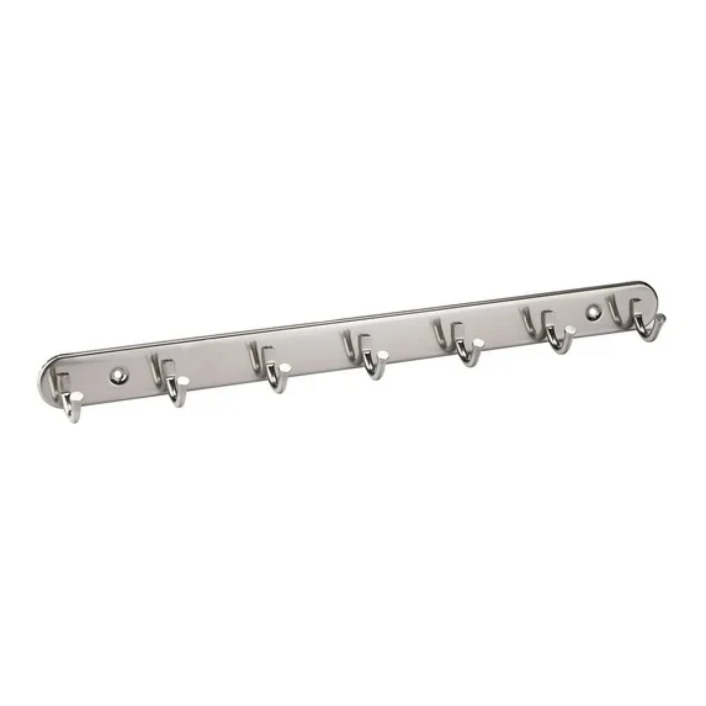 LunaLulinlk Stainless Steel Wall Mount Hook Hanger Coat Hat Holder Silver Tone