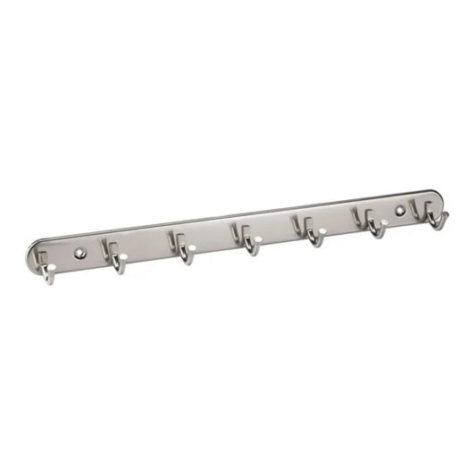 LunaLulinlk Stainless Steel Wall Mount Hook Hanger Coat Hat Holder Silver Tone