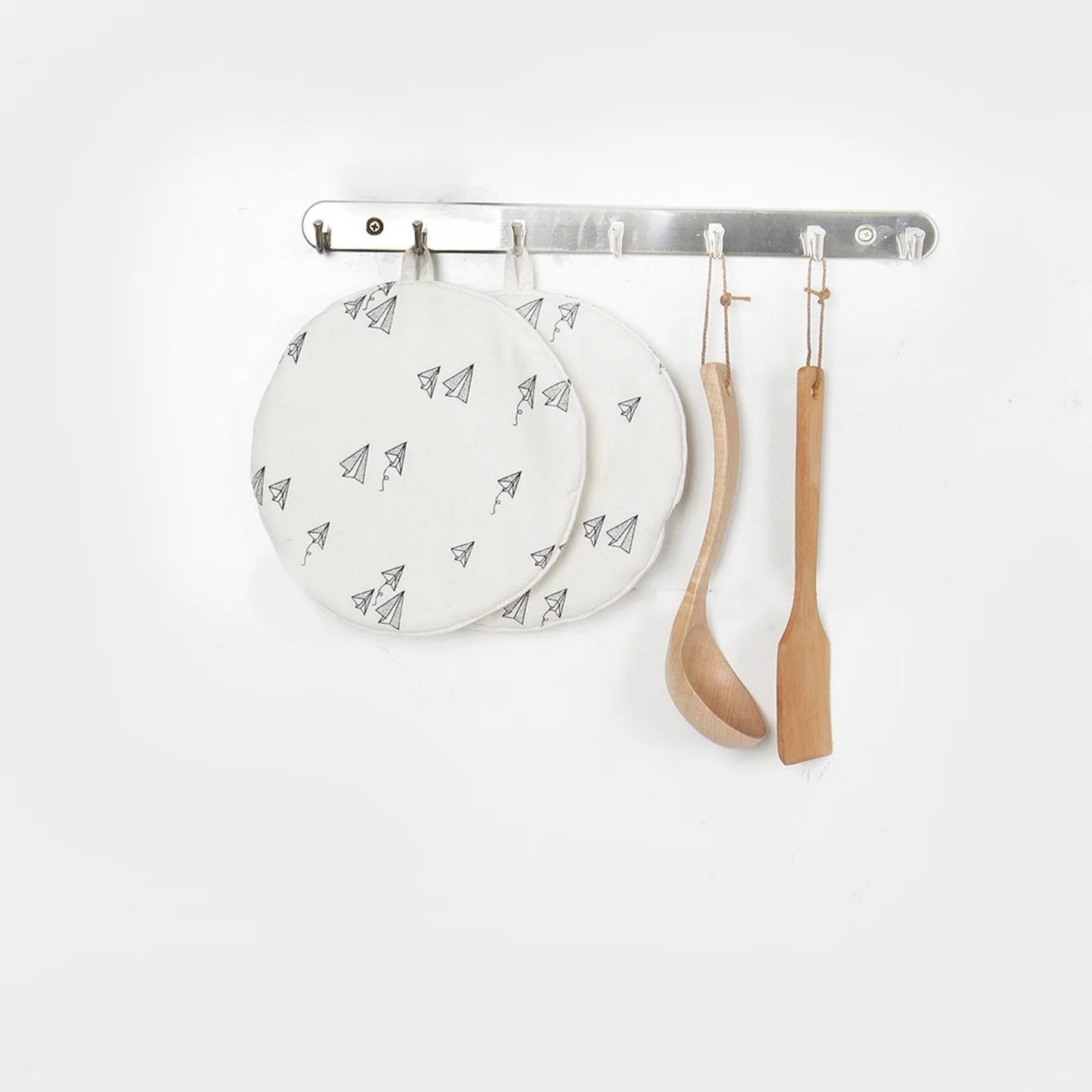 LunaLulinlk Stainless Steel Wall Mount Hook Hanger Coat Hat Holder Silver Tone