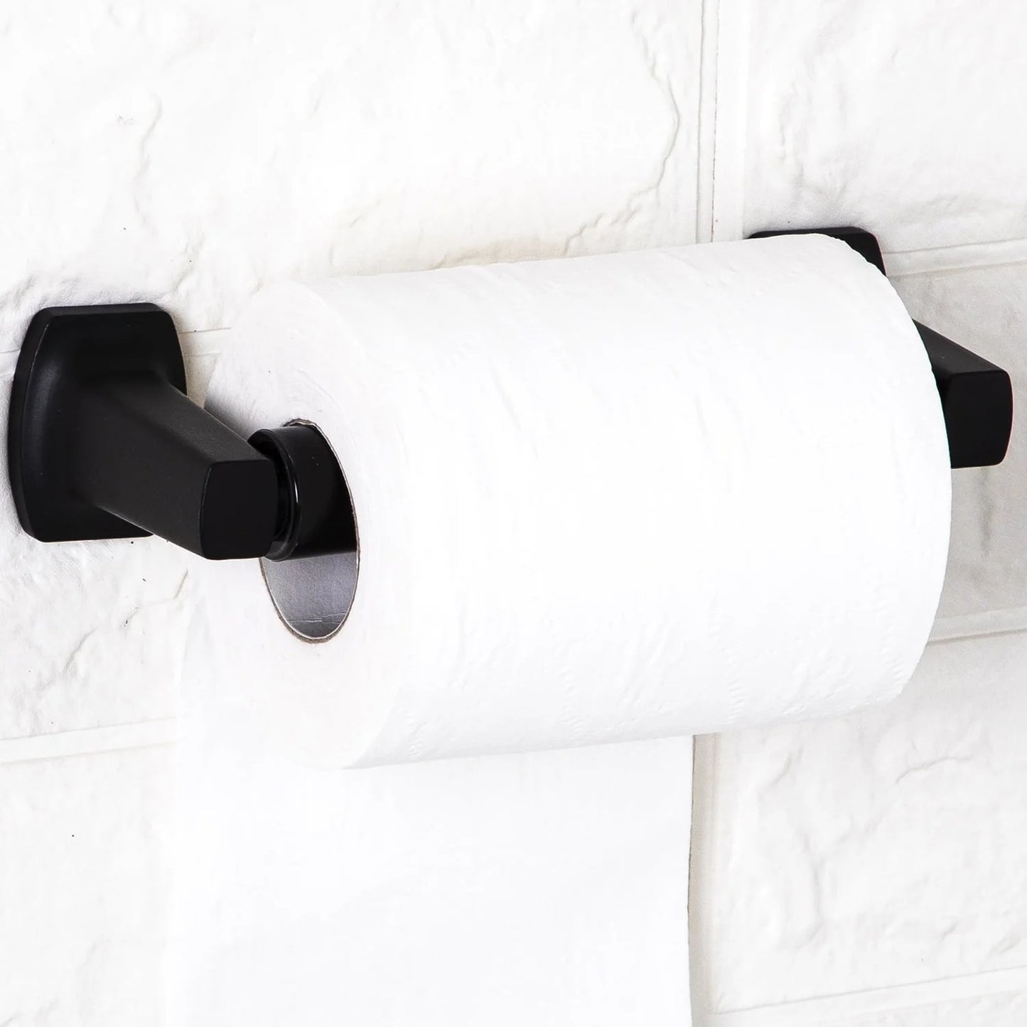 LunaLulinlk Wall Mounted Toilet Paper Holder, Matte Black