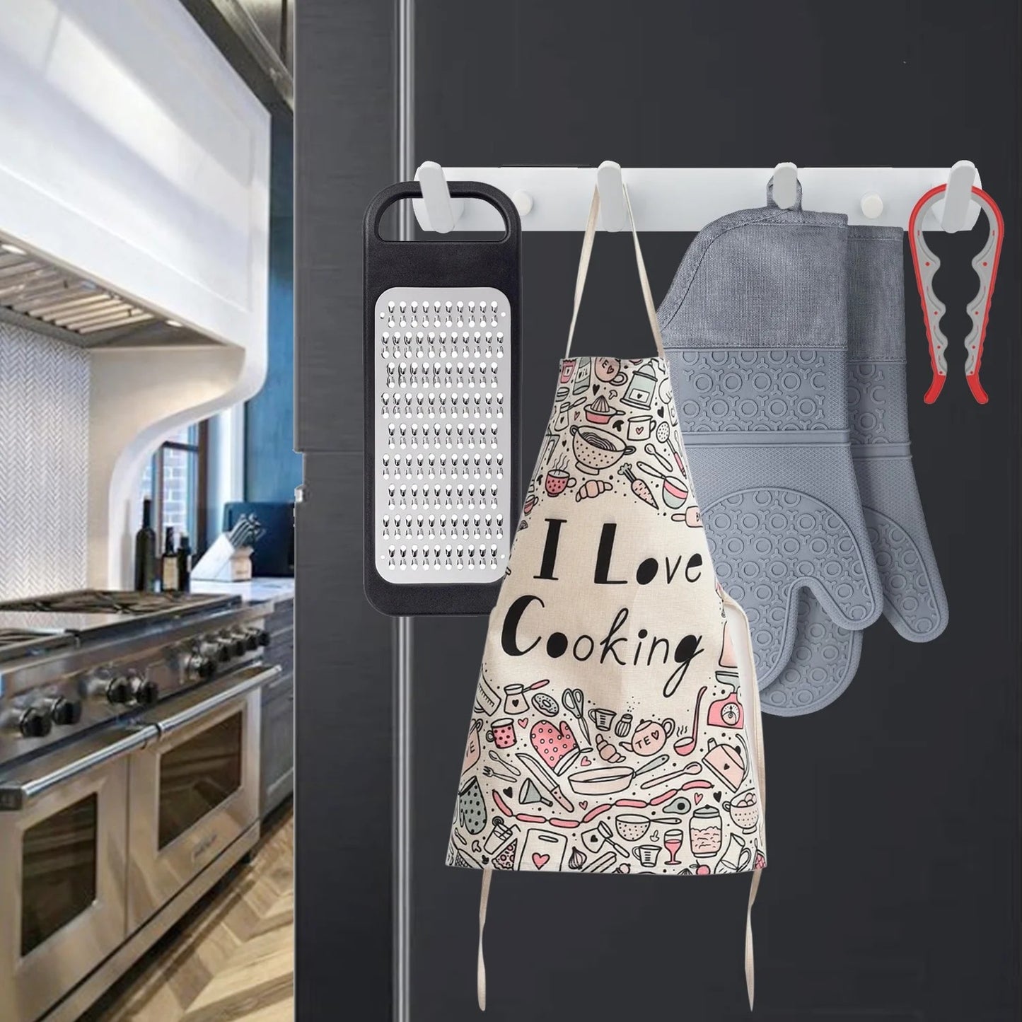 LunaLulinlkMagnetic Hooks,Strong Magnetic Hooks Heavy Duty for Hanging,Large White Magnetic Coat Rack Hanger Hooks 4 Hooks