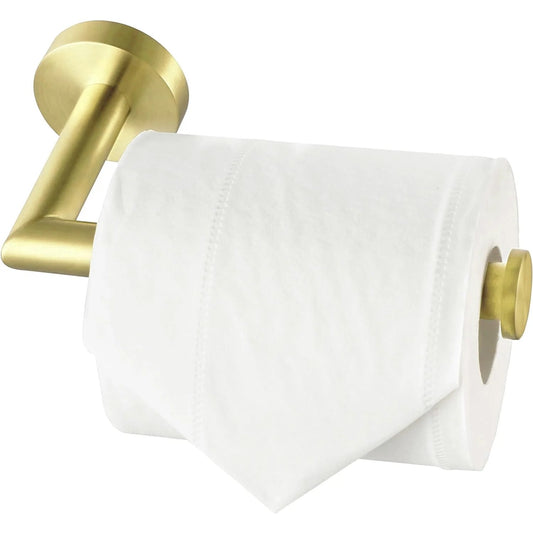 LunaLulinlk Toilet Paper Holder Wall Mount,Brushed Gold Toilet Paper Roll Holder for Bathroom
