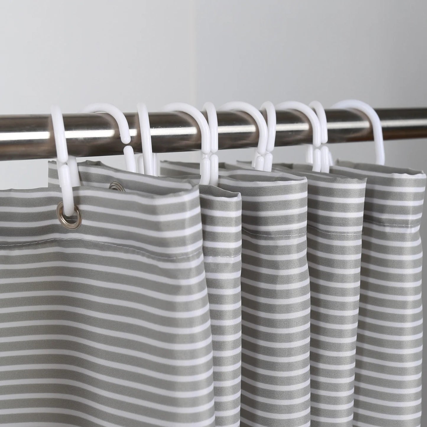 LunaLulinlk Shower Curtain Black and Grey