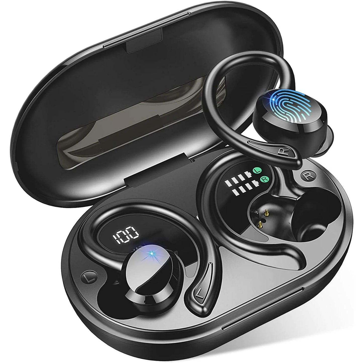 LunaLulinlk Wireless Earbuds, Bluetooth 5.3 Headphones Bass Stereo, Bluetooth Earbuds with Noise Cancelling Mic, IP7 Waterproof in Ear Earphones