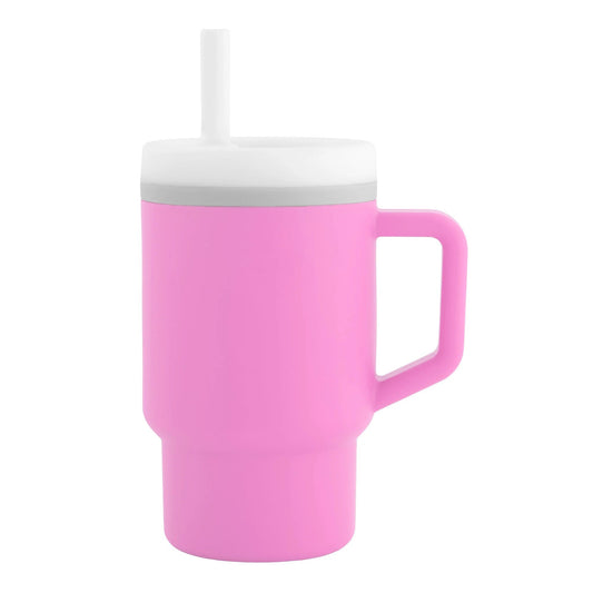 LunaLulinlk Tumbler – Adorable 9 oz. Training Cup with Toddler-Friendly Straw and Handle, Cotton Candy