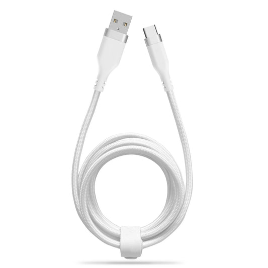 LunaLulinlk Type-C Fast Charger Cable, 6ft USB-C for Galaxy, Note, Tab, MacBook, Premium White