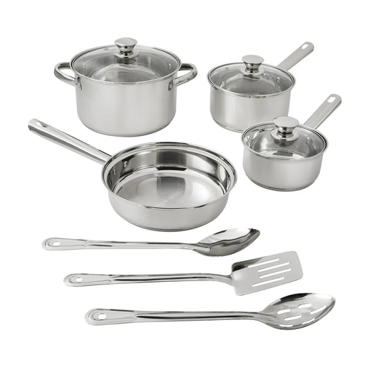 LunaLulinlk Stainless Steel 10Pc Cookware set
