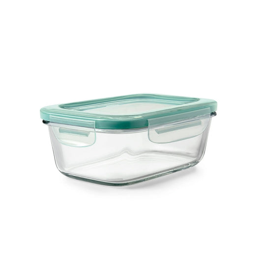 LunaLulinlk Softworks Smart Seal 3.5 Cup Glass Rectangle Container Clear