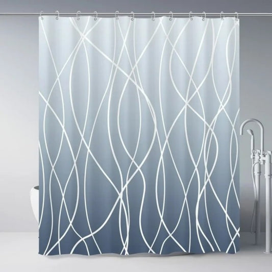 LunaLulinlk Stripe Shower Curtain