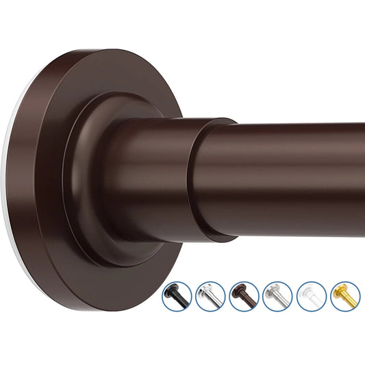 LunaLulinlk Shower Curtain Rod, Adjustable 32-61 Inch Spring Tension Shower Rods for Bathroom or Window