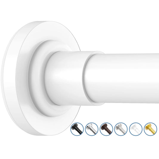 LunaLulinlk Shower Curtain Rod, Adjustable 32-61 Inch Spring Tension Shower Rods for Bathroom or Window