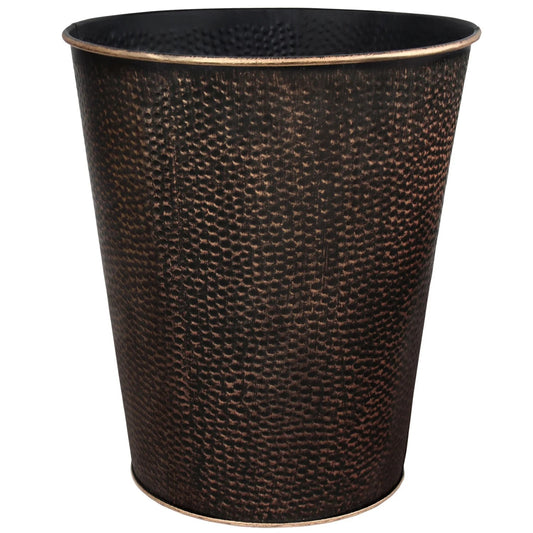 LunaLulinlk Wastebasket for Bedroom, Bathroom, Trash Can 6 Liters, Bronze, Stainless Steel