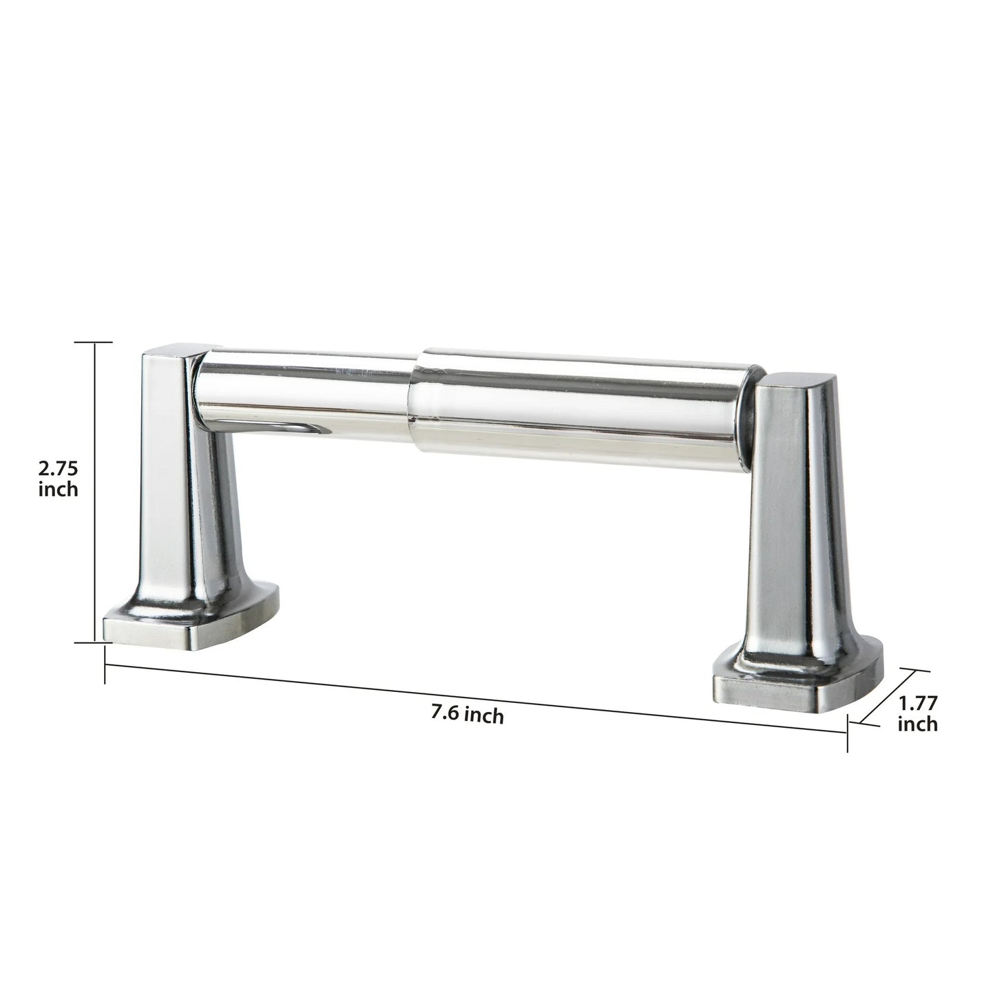 LunaLulinlk Wall Mounted Toilet Paper Holder, Chrome Plating Finish