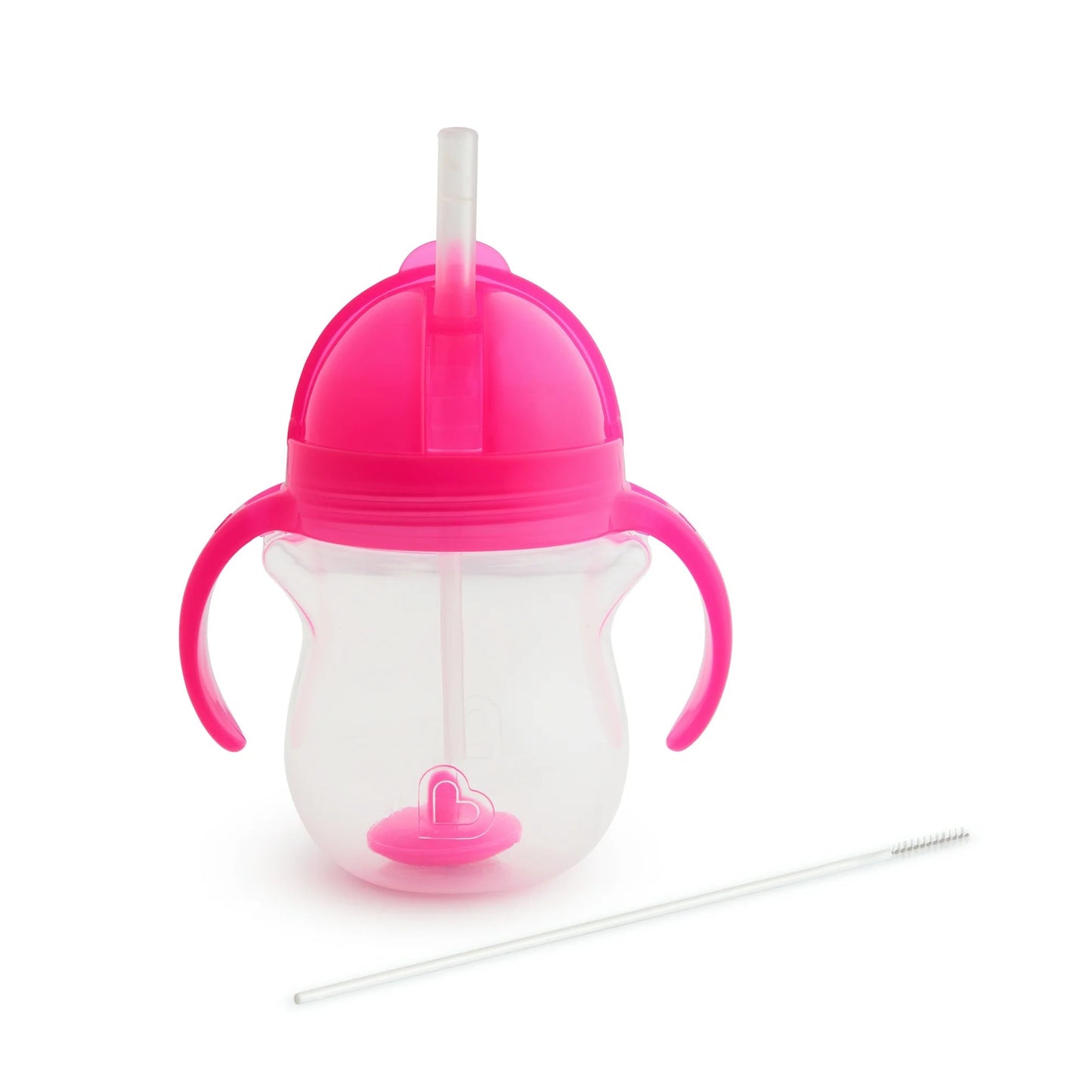 LunaLulinlk Weighted Trainer Sippy Cup with Lid, 7 oz, Pink, Unisex