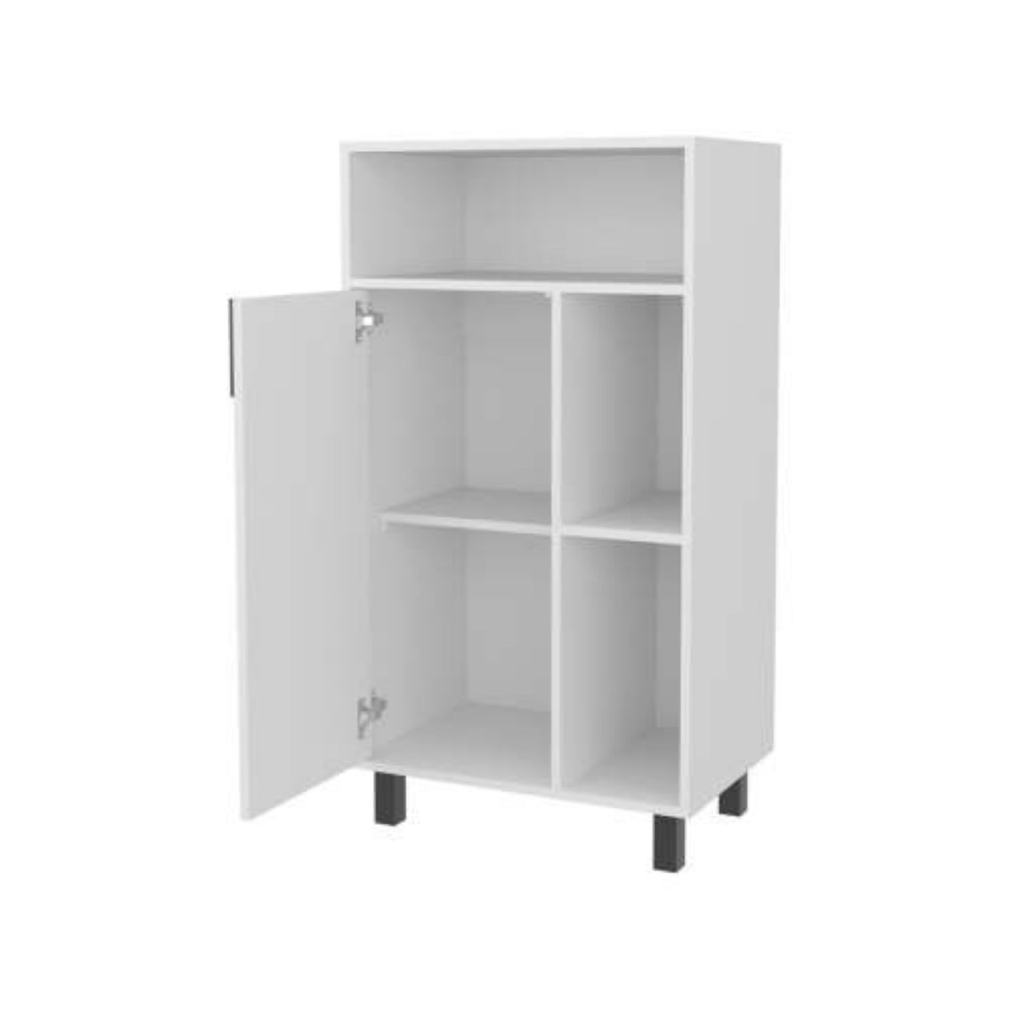 LunaLulinlk White Kitchen Open Storage Cabinets
