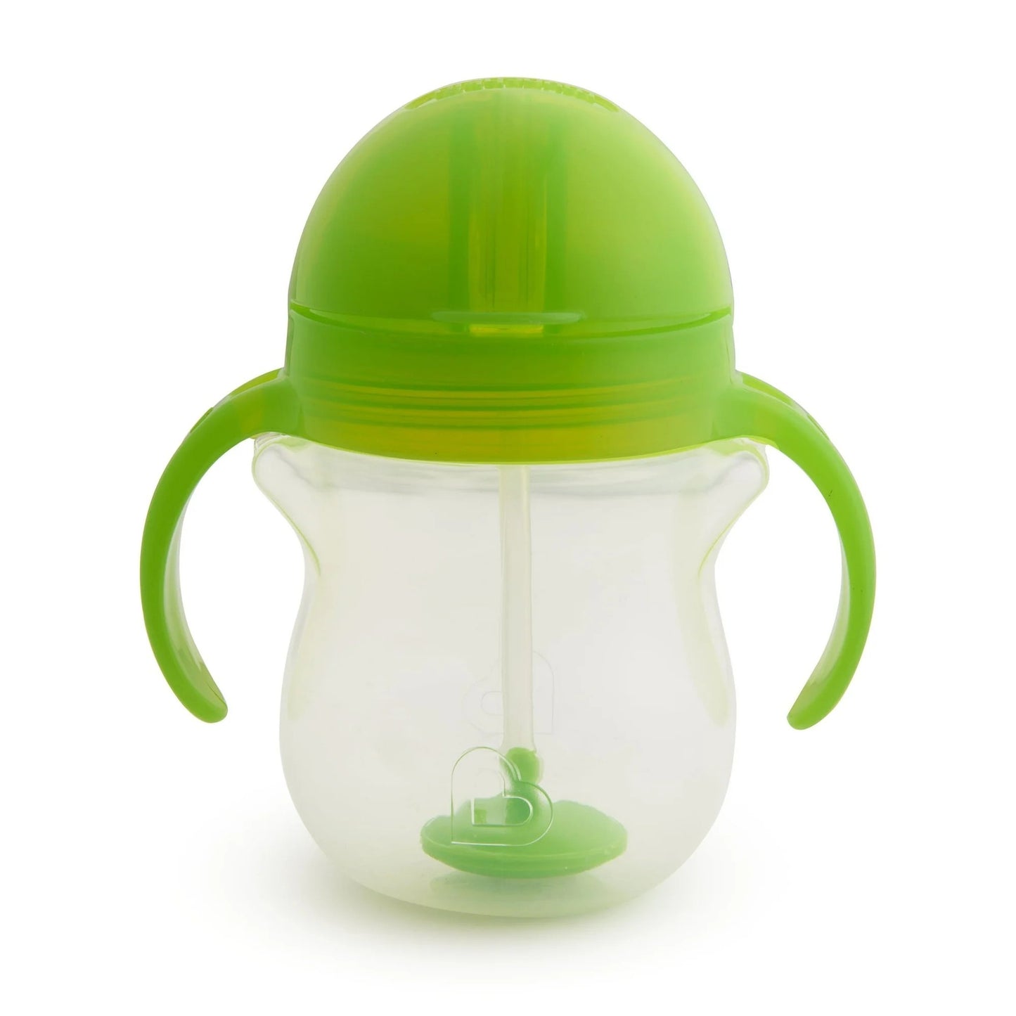 LunaLulinlk Weighted Trainer Sippy Cup with Lid, 7 Oz, Green, Unisex