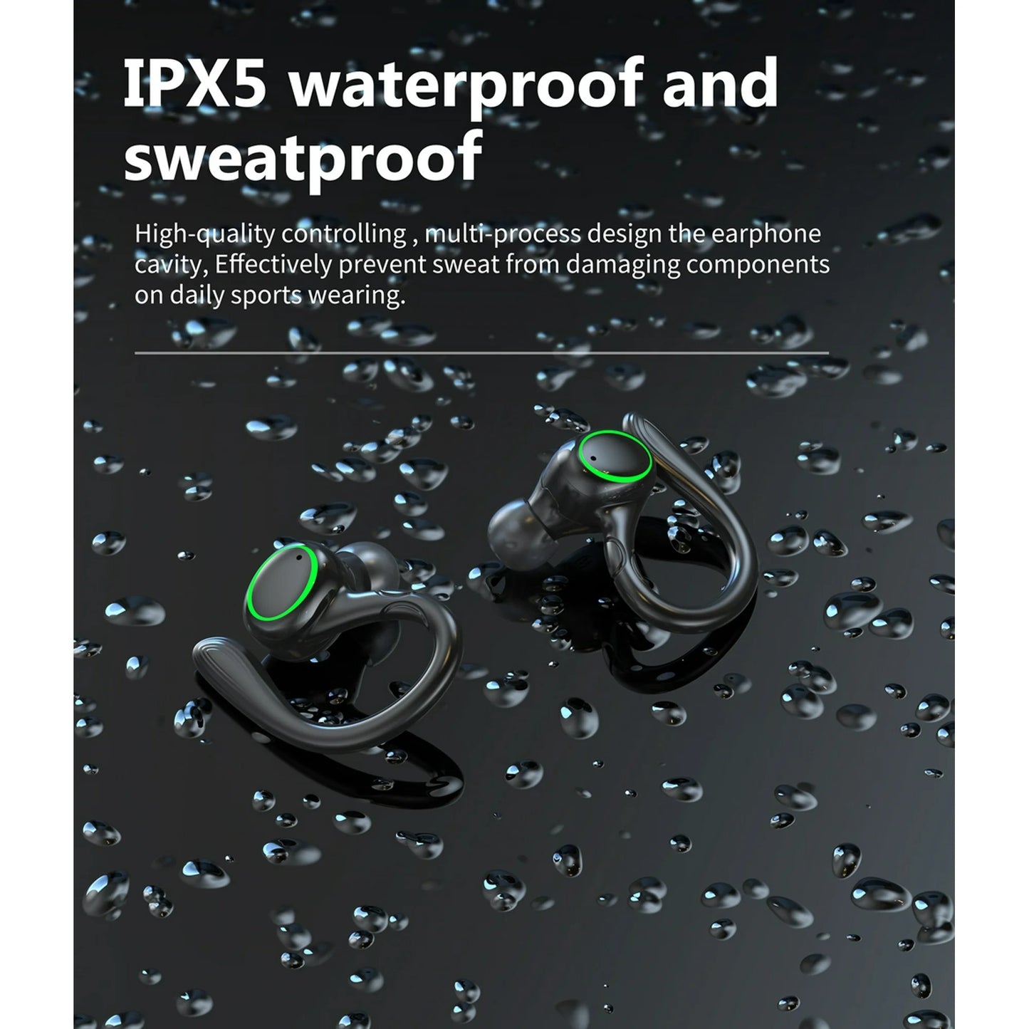 LunaLulinlk Wireless Earbuds, Bluetooth 5.3 Headphones Bass Stereo, Bluetooth Earbuds with Noise Cancelling Mic, IP7 Waterproof in Ear Earphones