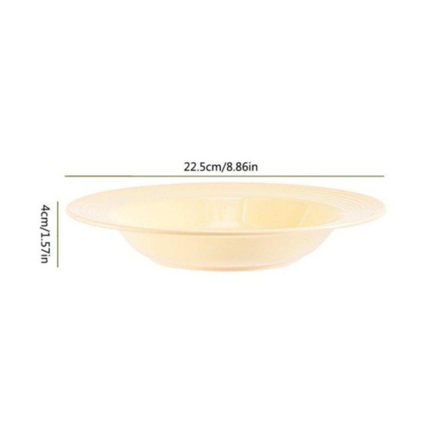LunaLulinlk Western Plate,White Dinner Plates,12-inch,Durable Ceramic,round Edge Everyday Use, Plastic,White