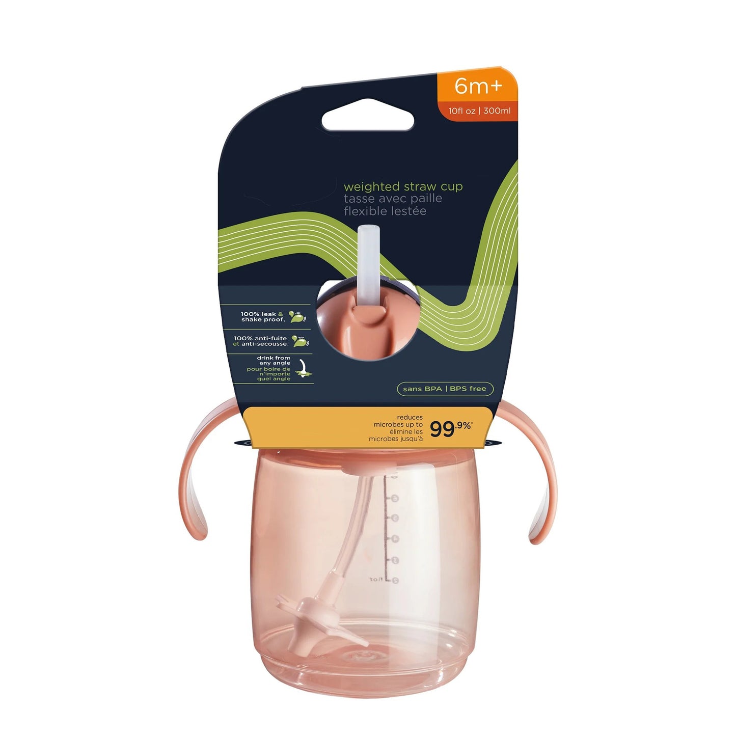 LunaLulinlk Weighted Straw Cup for Toddlers | 10oz, 6+ Months, 100% Leak and Shake-Proof