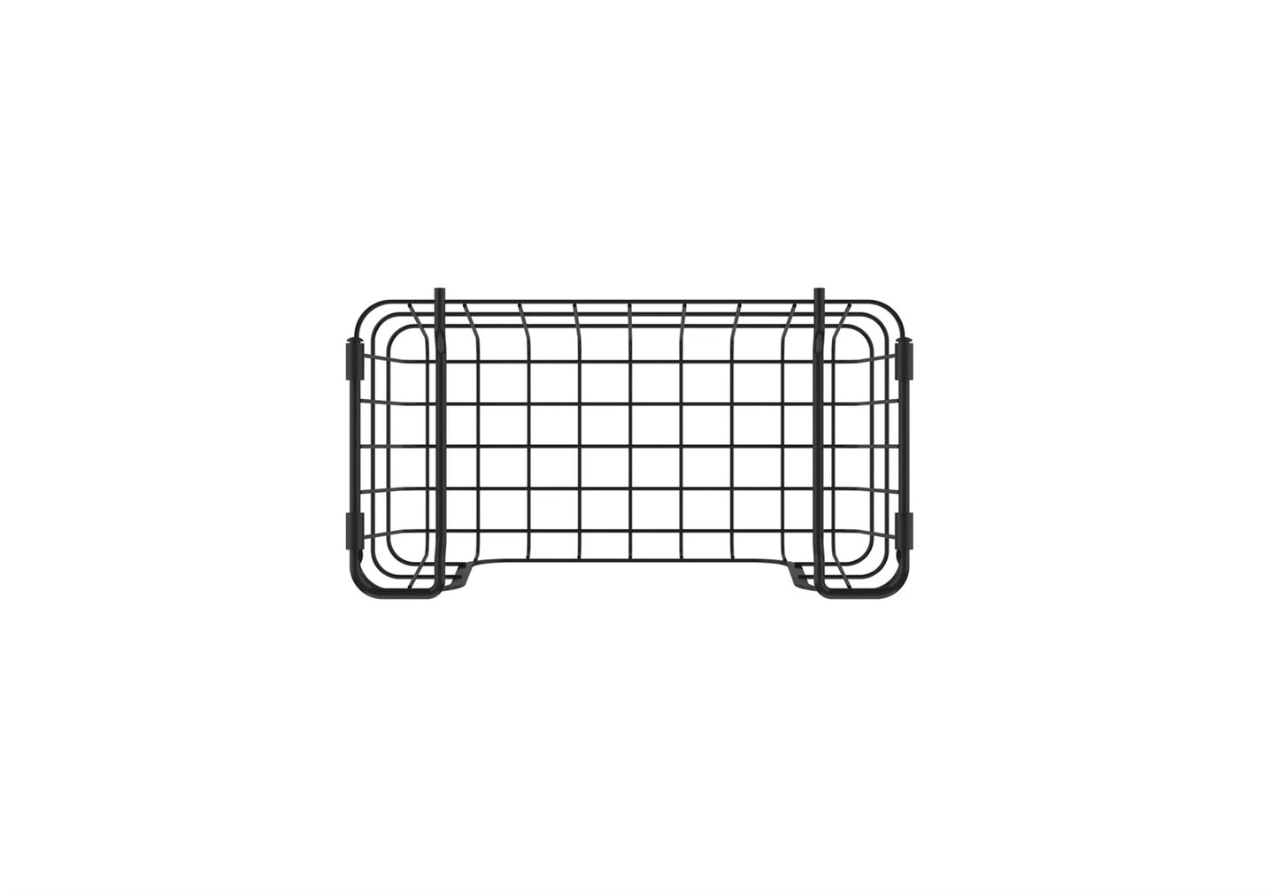 LunaLulinlk Stackable Metal Wire Storage Basket Set for Pantry, Countertop, Kitchen or Bathroom – Black, Set of 3