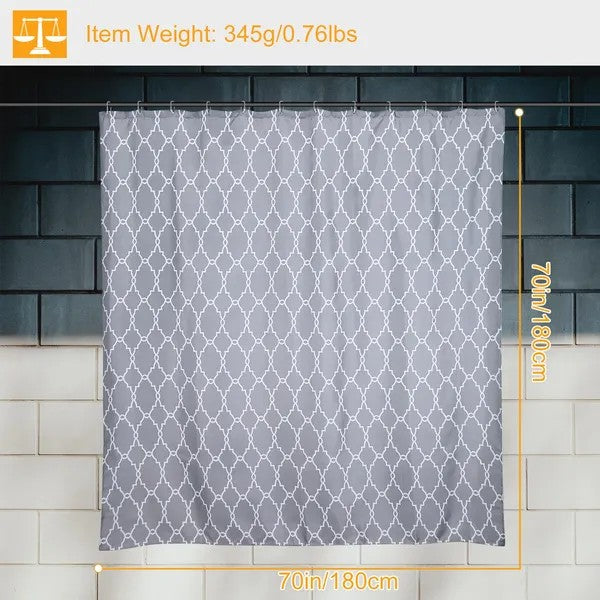 LunaLulinlk Shower Curtain Waterproof 70x70' Inches Bathroom Shower Drape Liner Print Polyester Fabric Bathroom Curtain