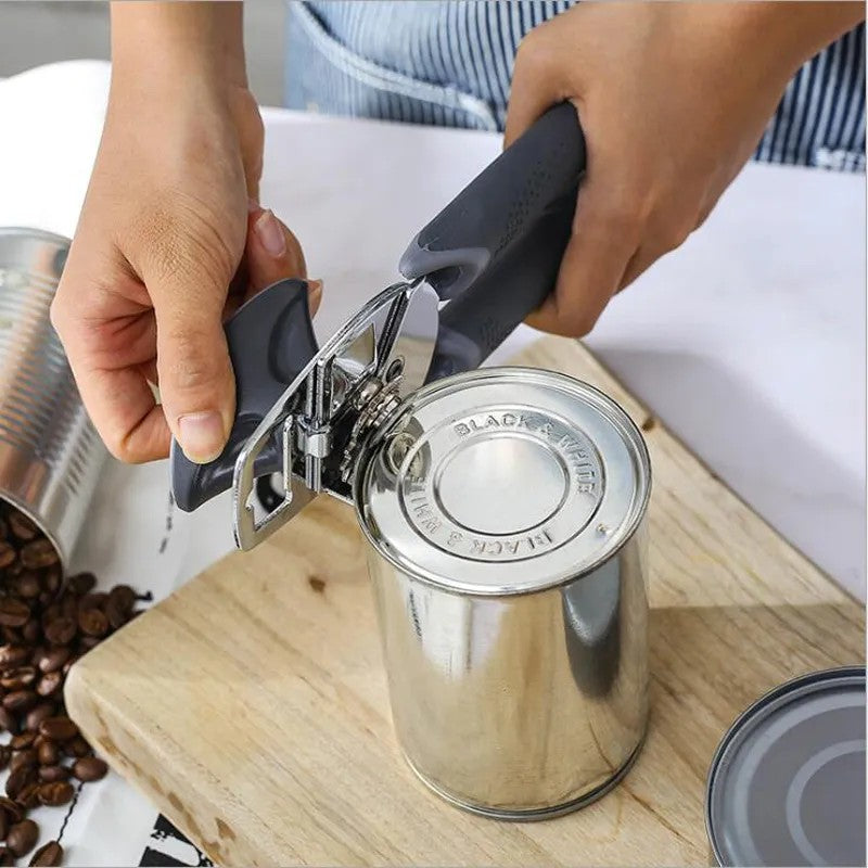 LunaLulinlk Stainless Steel Heavy Duty Can Opener with Ergonomic Non-Slip Handle