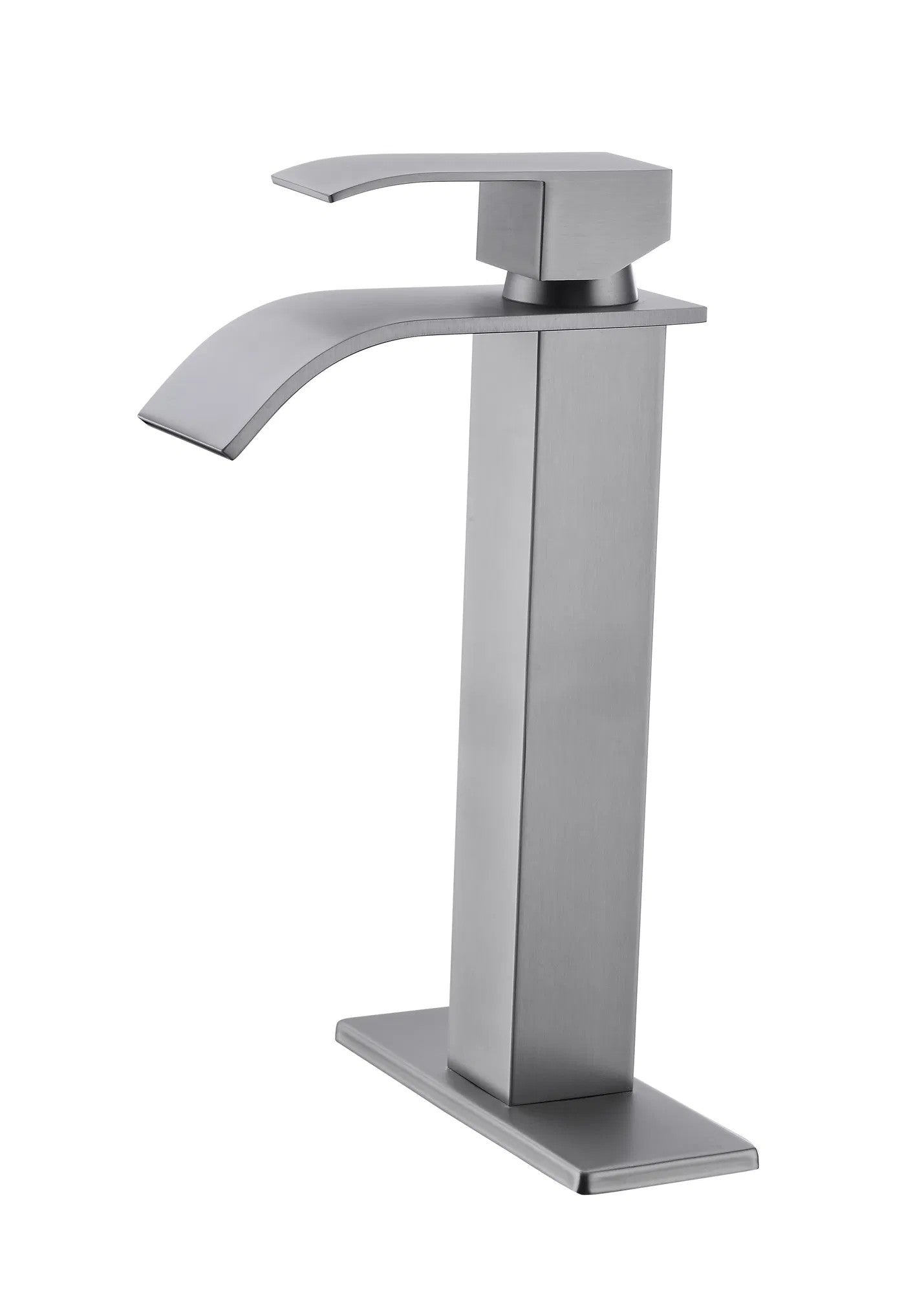LunaLulinlk Waterfall Spout Bathroom Faucet,Single Handle Bathroom Vanity Sink Faucet
